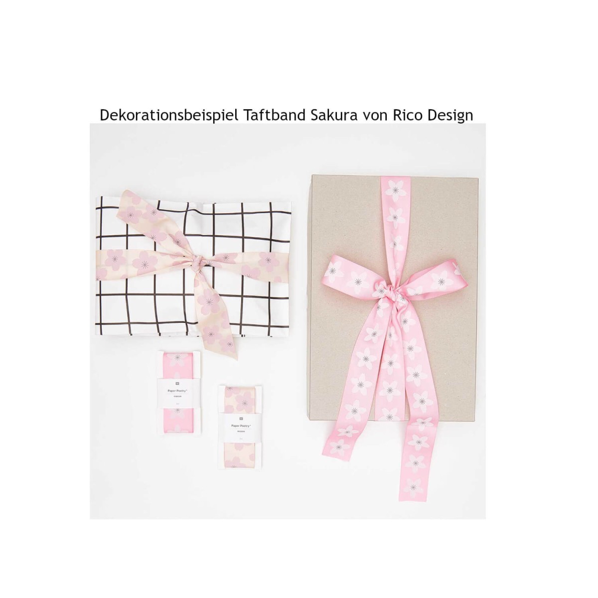 Anwendungsbeispiel Taftband Sakura von Rico Design