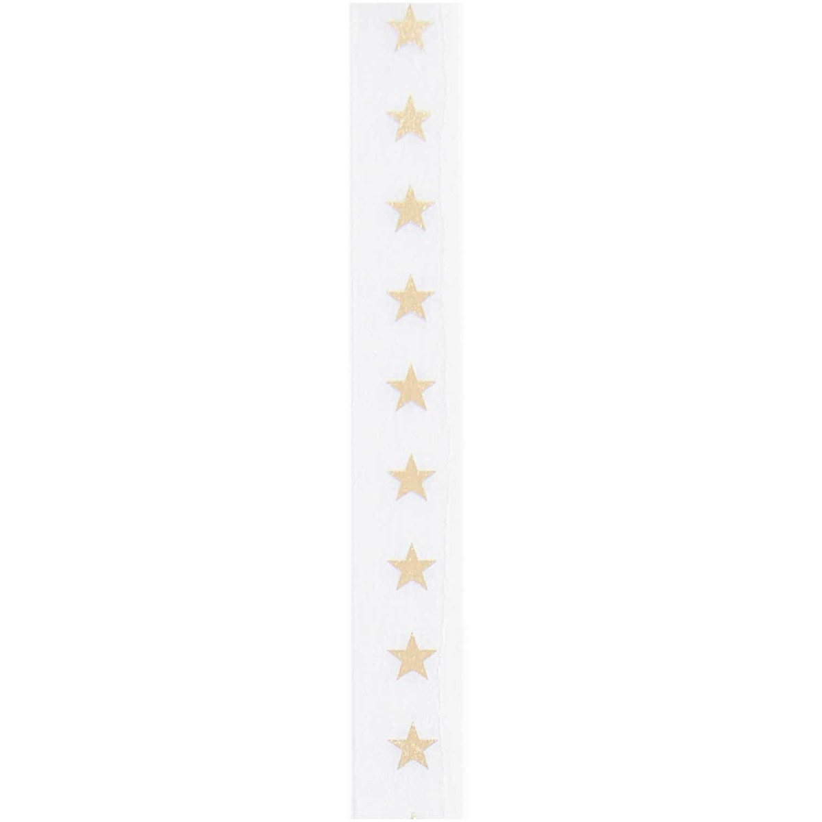 Muster Detail Tape Sterne weiß-gold