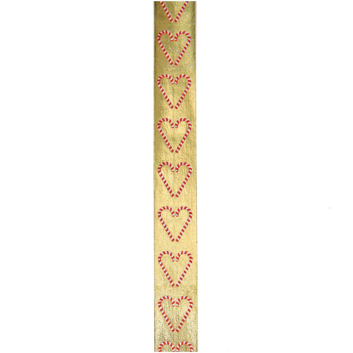 Detailansicht Tape Zuckerstangen Herzen