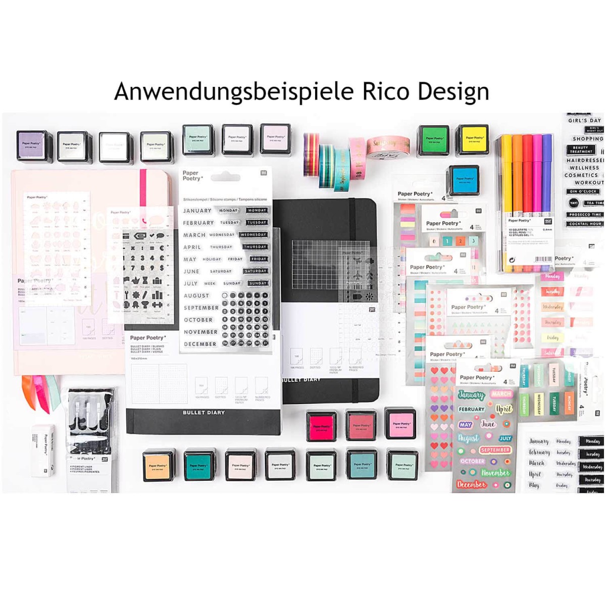 Beispiele Stempelkissen Rico Design