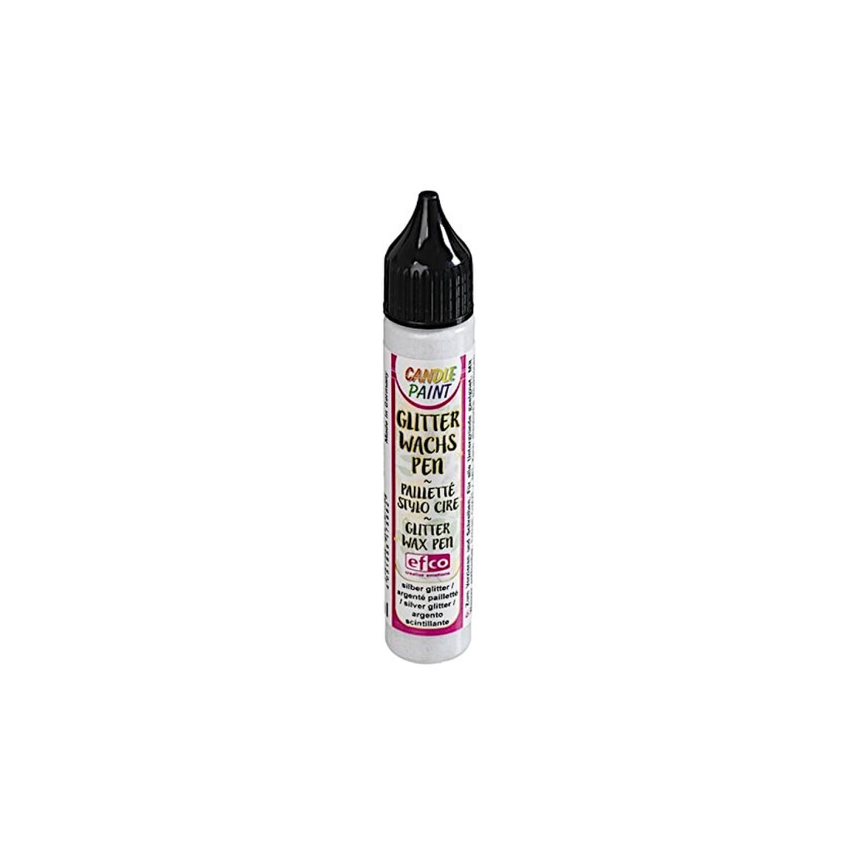 Candle Paint glitter silber Wachsstift von efco