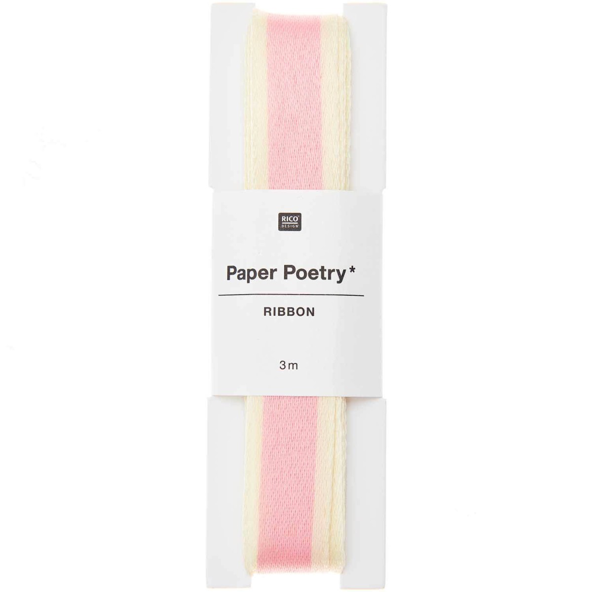 Paper Poetry Webband Duo Streifen gelb/pink 3m x 16mm