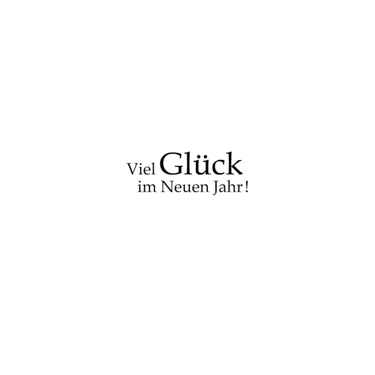 Stempel Schrift Viel Glück im Neuen Jahr