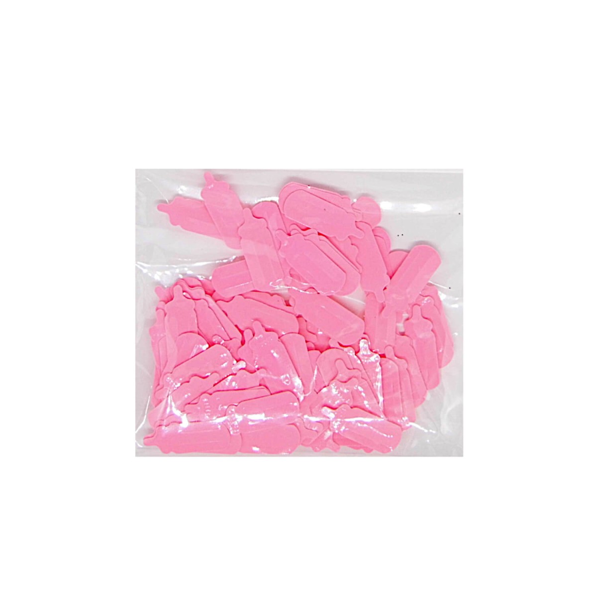 Dekostreu Flitter Babyflasche rosa