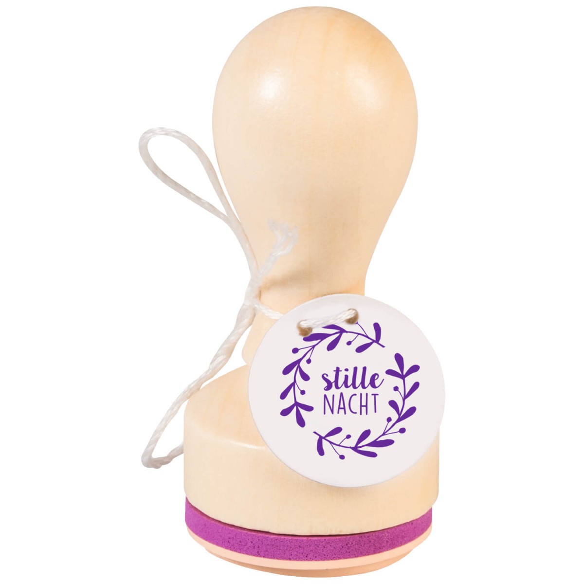Runder Stempel "Stille Nacht"