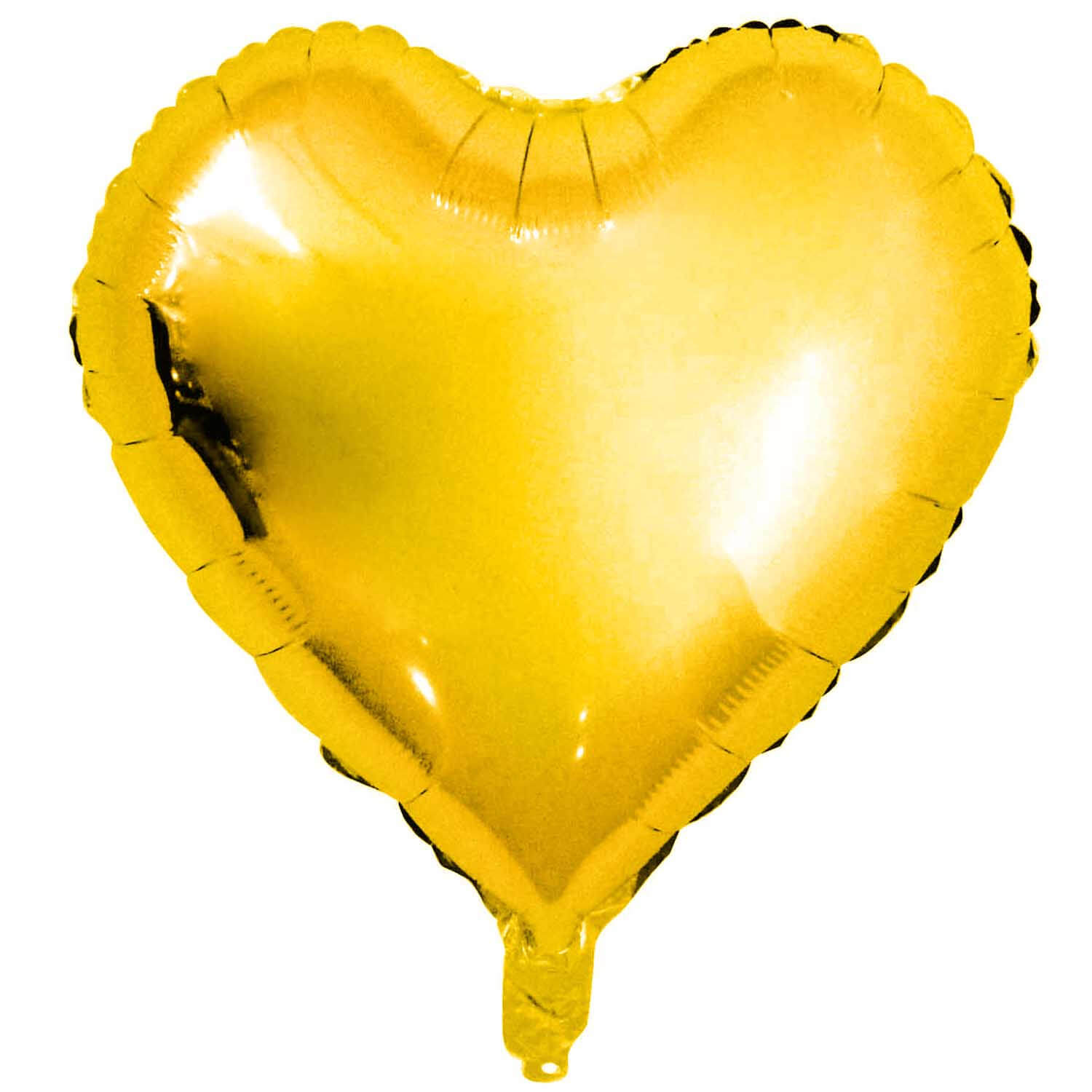 Folienballon Herz gold