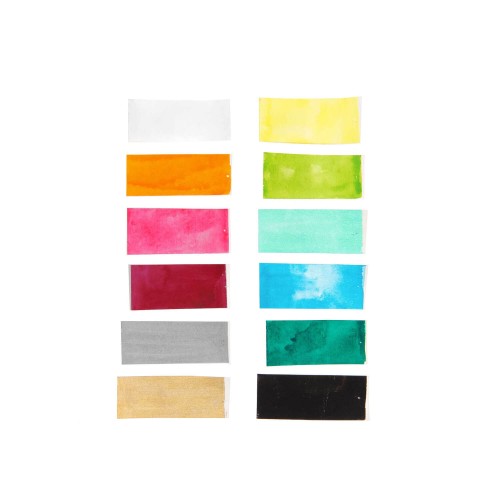 Farbübersicht Aquarellfarben Rico Design