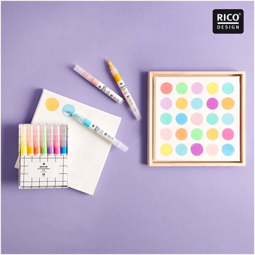 Anwendungsbeispiel Acrylini Marker Set von Rico Design
