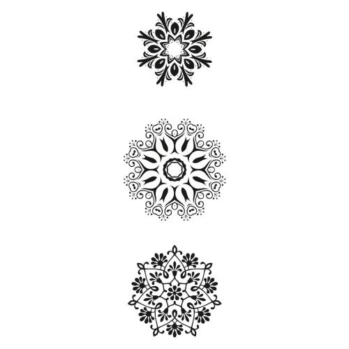 Detailansicht Motive Acrylstempel Ornamente 2