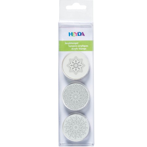 3er Set Acrylstempel Kristalle
