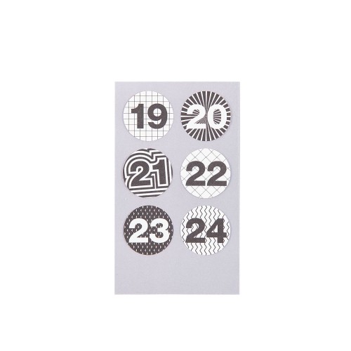 Zahlensticker Adventskalender von Rico Design