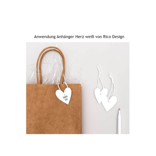 Anwendungsbeispiel Anhänger Herz von Rico Design