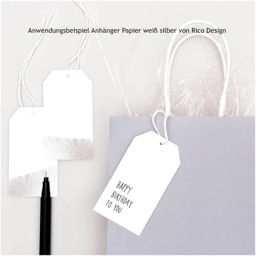 Anwendungsbeispiel edle Geschenkanhänger von Rico Design