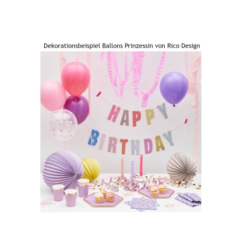 Dekobeispiel Ballons Prinzessin Mix von Rico Design