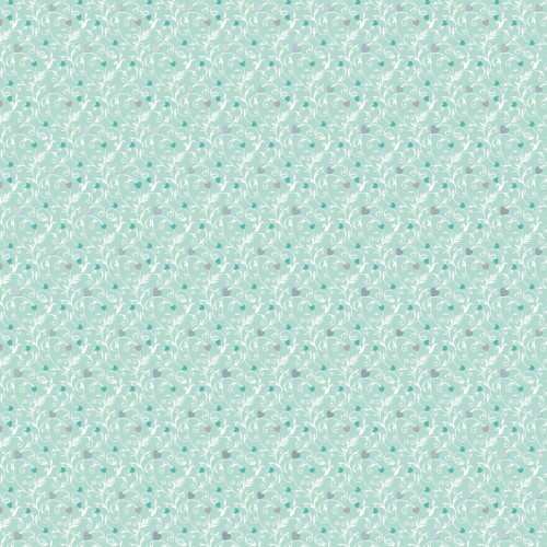 Detailansicht Bastelkarton Just Married Ornamente mint