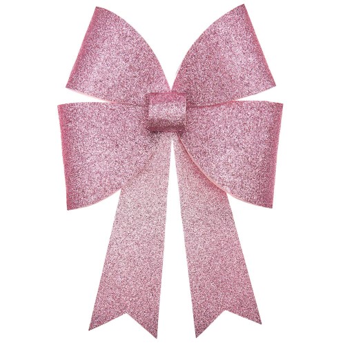 Bastelset XL-Schleife glitter pink