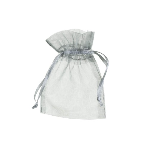 Organza Beutel 6 Stück silbergrau