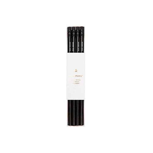 Paper Poetry Bleistifte 4er Set schwarz