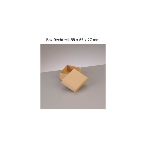 Box mit Deckel rechteckig 55 x 65 x 27 mm