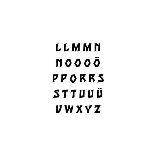Stempel Alphabet Großbuchstaben von efco