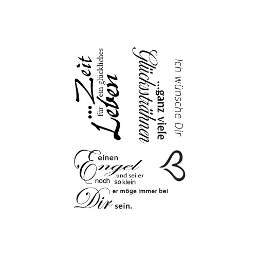Clearstamps Ich Wünsche Dir von efco