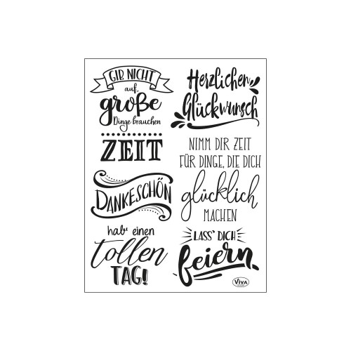 Clearstamps Lettering Deutsch von VivaDecor