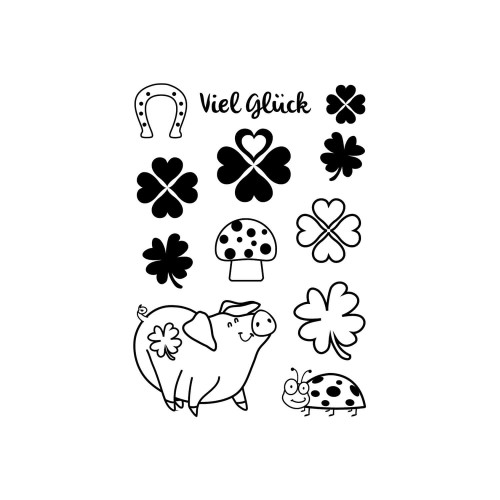 Clearstamps Viel Glück