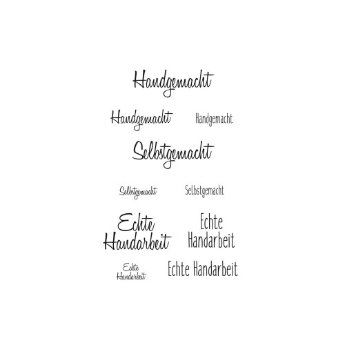 Stempelset Handgemacht