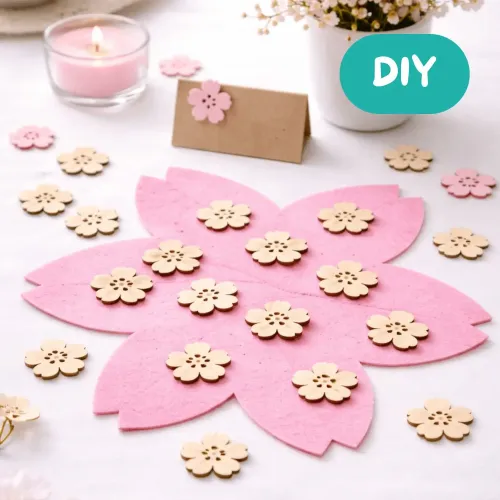 DIY Tischdeko Kirschblüten - Frühlingsdeko einfach selber machen