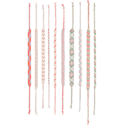 DIY Freundschaftsarmbänder Set Pastel Colours