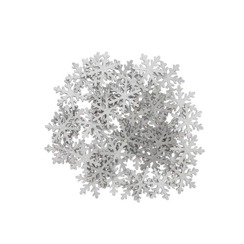 Streudeko Schneeflocke silber von Rico Design