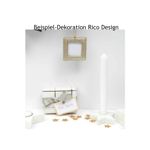 Dekobeispiel Sterne gold von Rico Design