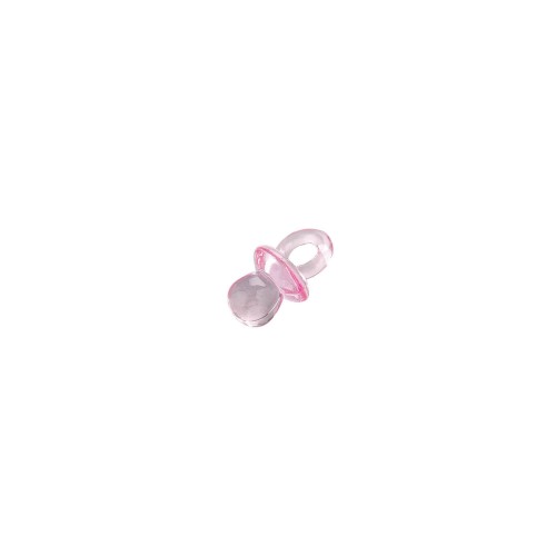Deko Schnulller rosa 10 Stück 20x12mm