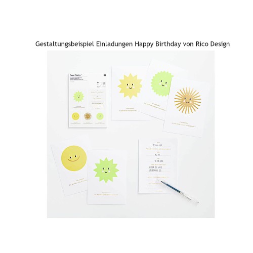 Gestaltungsbeispiel Einladungskarte Rico Design
