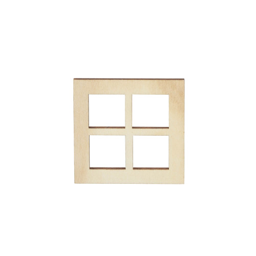 Miniatur Holzfenster 7x7 cm