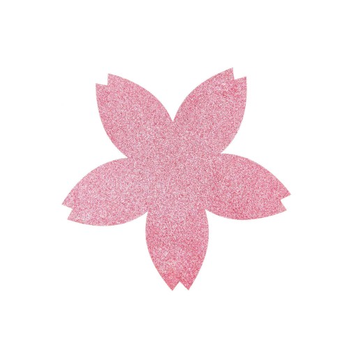 Ohhh! Lovely! Filzuntersetzer Kirschblüte pink Glitzer