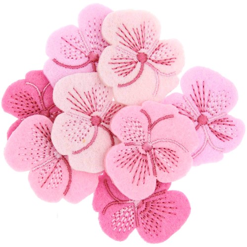 Filzstreu Stiefmütterchen rosa Mix
