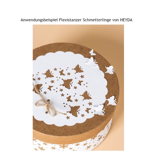 Anwendungsbeispiel Flexi-Stanzer Butterflies von HEYDA