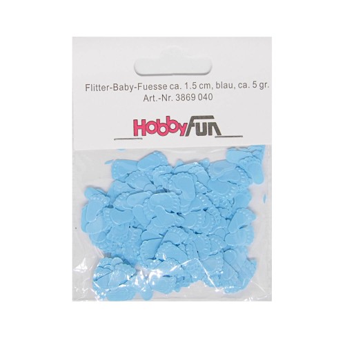 Flitter Babyfüsse blau von HobbyFun