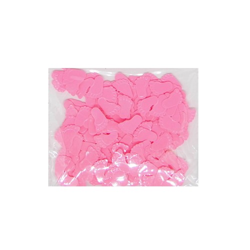 Dekoflitter Fußabdruck Baby rosa