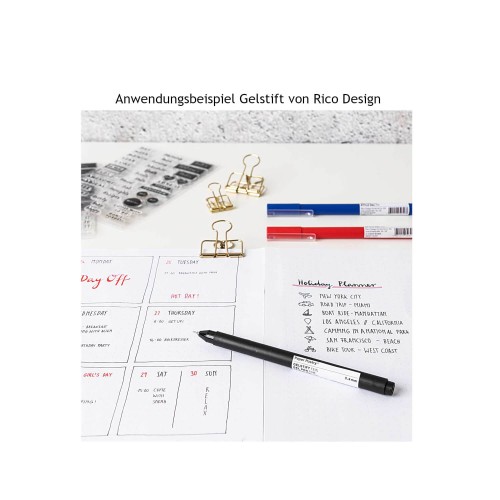 Anwendungsbeispiel Gelstift von Rico Design