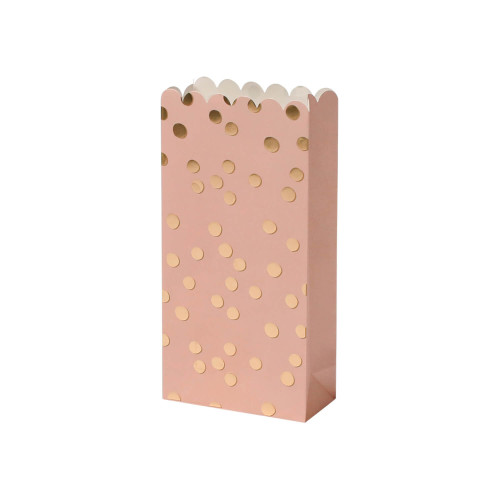 Geschenktüten Punkte gold 6 Stück