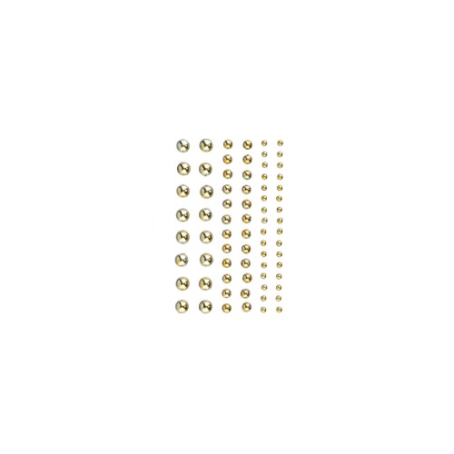 Halbperlen goldfarben 72 Stück