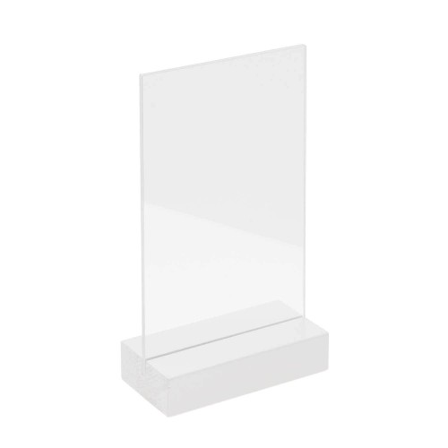 Holzaufsteller weiß mit doppelter Acrylscheibe von Rico Design