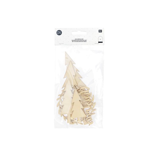 Dekoset Weihnachten Holzfiguren