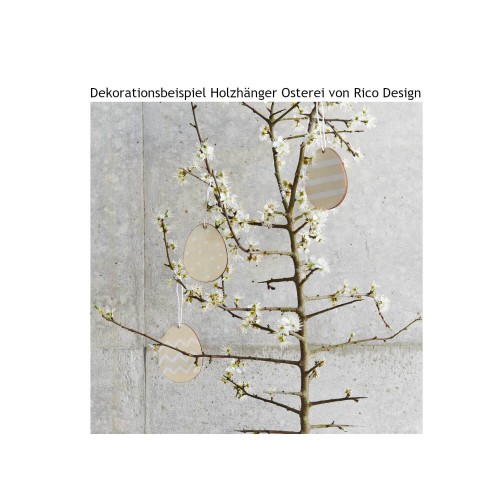 Osterdekoration Holz Dekorationsbeispiel von Rico Design