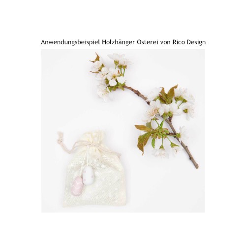 Dekobeispiel Holzeier von Rico Design