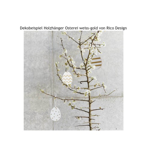 Dekobeispiel Holzhänger Osterei von Rico Design