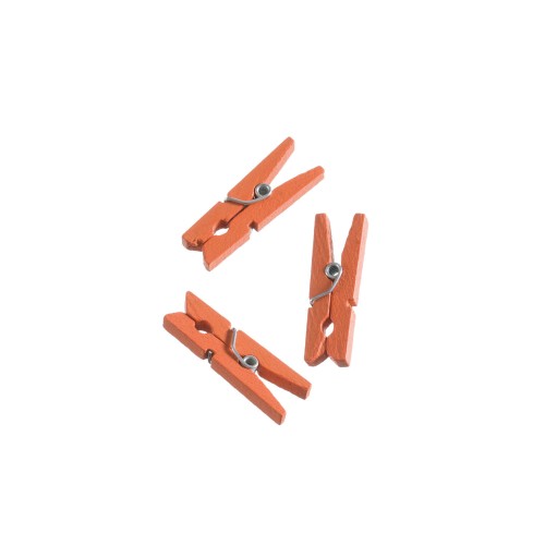 Miniklammern orange Nahaufnahme