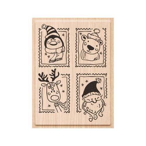 Holzstempel Weihnachtsgrüße von HEYDA